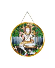 Lord Shiva 12x12 Inch Round Religious Photo Frame | Spiritual Wall Decor For Home Temple, Pooja Room & Office | Divine Wall Art Picture For Worship, Meditation & Gift (F13454)