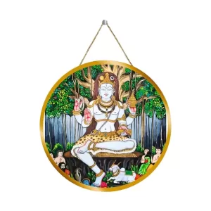 Lord Shiva 12x12 Inch Round Religious Photo Frame | Spiritual Wall Decor For Home Temple, Pooja Room & Office | Divine Wall Art Picture For Worship, Meditation & Gift (F13454) Lord Shiva 12x12 Inch Round Religious Photo Frame | Spiritual Wall Decor For Home Temple, Pooja Room & Office | Divine Wall Art Picture For Worship, Meditation & Gift (F13454)