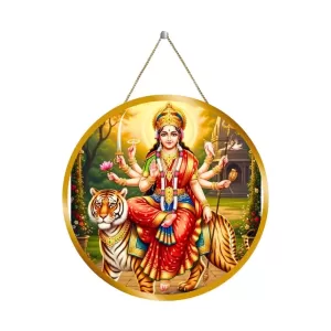 Durga Matha 12x12 Inch Round Religious Photo Frame | Spiritual Wall Decor For Home Temple, Pooja Room & Office | Divine Wall Art Picture For Worship, Meditation & Gift (F13483) Durga Matha 12x12 Inch Round Religious Photo Frame | Spiritual Wall Decor For Home Temple, Pooja Room & Office | Divine Wall Art Picture For Worship, Meditation & Gift (F13483)