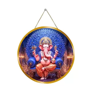 Lord Ganesha 12x12 Inch Round Religious Photo Frame | Spiritual Wall Decor For Home Temple, Pooja Room & Office | Divine Wall Art Picture For Worship, Meditation & Gift (F13493) Lord Ganesha 12x12 Inch Round Religious Photo Frame | Spiritual Wall Decor For Home Temple, Pooja Room & Office | Divine Wall Art Picture For Worship, Meditation & Gift (F13493)