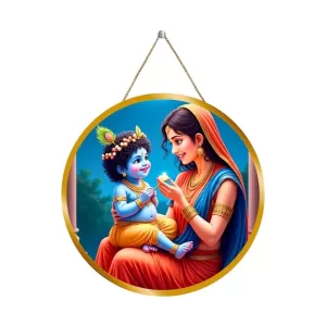 Yashodha Krishna 12x12 Inch Round Religious Photo Frame | Spiritual Wall Decor For Home Temple, Pooja Room & Office | Divine Wall Art Picture For Worship, Meditation & Gift (F13494) Yashodha Krishna 12x12 Inch Round Religious Photo Frame | Spiritual Wall Decor For Home Temple, Pooja Room & Office | Divine Wall Art Picture For Worship, Meditation & Gift (F13494)