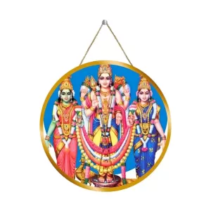 Murugan Valli Deivanai 12x12 Inch Round Religious Photo Frame | Spiritual Wall Decor For Home Temple, Pooja Room & Office | Divine Wall Art Picture For Worship, Meditation & Gift (F13505) Murugan Valli Deivanai 12x12 Inch Round Religious Photo Frame | Spiritual Wall Decor For Home Temple, Pooja Room & Office | Divine Wall Art Picture For Worship, Meditation & Gift (F13505)