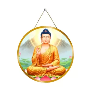 Serene Buddha 12x12 Inch Round Religious Photo Frame | Spiritual Wall Decor For Home Temple, Pooja Room & Office | Divine Wall Art Picture For Worship, Meditation & Gift (F13510) Serene Buddha 12x12 Inch Round Religious Photo Frame | Spiritual Wall Decor For Home Temple, Pooja Room & Office | Divine Wall Art Picture For Worship, Meditation & Gift (F13510)
