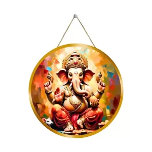 Lord Ganesha 12x12 Inch Round Religious Photo Frame | Spiritual Wall Decor For Home Temple, Pooja Room & Office | Divine Wall Art Picture For Worship, Meditation & Gift (F13512) Lord Ganesha 12x12 Inch Round Religious Photo Frame | Spiritual Wall Decor For Home Temple, Pooja Room & Office | Divine Wall Art Picture For Worship, Meditation & Gift (F13512)