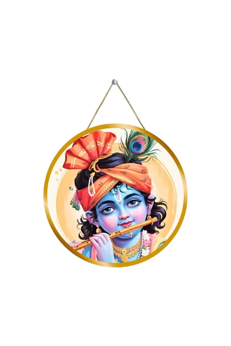 Lord Shiva 12x12 Inch Round Religious Photo Frame | Spiritual Wall Decor For Home Temple, Pooja Room & Office | Divine Wall Art Picture For Worship, Meditation & Gift (F13529)