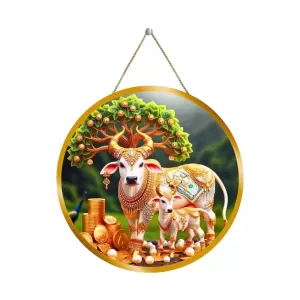 Gomatha 12x12 Inch Round Religious Photo Frame | Spiritual Wall Decor For Home Temple, Pooja Room & Office | Divine Wall Art Picture For Worship, Meditation & Gift (F13531) Gomatha 12x12 Inch Round Religious Photo Frame | Spiritual Wall Decor For Home Temple, Pooja Room & Office | Divine Wall Art Picture For Worship, Meditation & Gift (F13531)