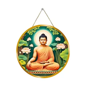 Serene Buddha 12x12 Inch Round Religious Photo Frame | Spiritual Wall Decor For Home Temple, Pooja Room & Office | Divine Wall Art Picture For Worship, Meditation & Gift (F13555) Serene Buddha 12x12 Inch Round Religious Photo Frame | Spiritual Wall Decor For Home Temple, Pooja Room & Office | Divine Wall Art Picture For Worship, Meditation & Gift (F13555)