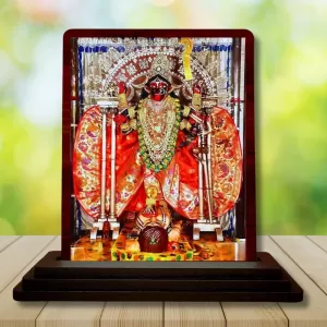 Car Desk/Table Top Maa Kali Matha Wooden Photo Stand 3x4 Inches, Compact & Stylish Spiritual Display For Car, Home & Office (Pack Of 1) (F14143) Car Desk/Table Top Maa Kali Matha Wooden Photo Stand 3x4 Inches, Compact & Stylish Spiritual Display For Car, Home & Office (Pack Of 1) (F14143)