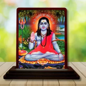 Car Desk/Table Top Gorakhnath Ji Wooden Photo Stand 3x4 Inches, Compact & Stylish Spiritual Display For Car, Home & Office (Pack Of 1) (F14134) Car Desk/Table Top Gorakhnath Ji Wooden Photo Stand 3x4 Inches, Compact & Stylish Spiritual Display For Car, Home & Office (Pack Of 1) (F14134)