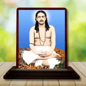 Car Desk/Table Top Swami Nigamananda Paramahansa Wooden Photo Stand 3x4 Inches, Compact & Stylish Spiritual Display For Car, Home & Office (Pack Of 1) (F14141) Car Desk/Table Top Swami Nigamananda Paramahansa Wooden Photo Stand 3x4 Inches, Compact & Stylish Spiritual Display For Car, Home & Office (Pack Of 1) (F14141)