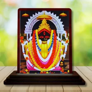 Car Desk/Table Top Goddess Maa Kali Wooden Photo Stand 3x4 Inches, Compact & Stylish Spiritual Display For Car, Home & Office (Pack Of 1) (F14178) Car Desk/Table Top Goddess Maa Kali Wooden Photo Stand 3x4 Inches, Compact & Stylish Spiritual Display For Car, Home & Office (Pack Of 1) (F14178)