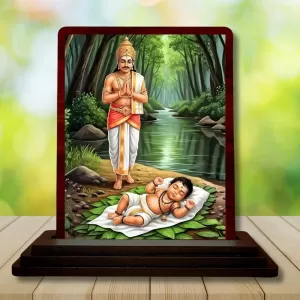 Car Desk/Table Top Lord Ayyappan Wooden Photo Stand 3x4 Inches, Compact & Stylish Spiritual Display For Car, Home & Office (Pack Of 1) (F14252) Car Desk/Table Top Lord Ayyappan Wooden Photo Stand 3x4 Inches, Compact & Stylish Spiritual Display For Car, Home & Office (Pack Of 1) (F14252)