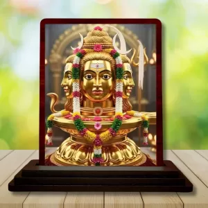 Car Desk/Table Top Lord Shiva Wooden Photo Stand 3x4 Inches, Compact & Stylish Spiritual Display For Car, Home & Office (Pack Of 1) (F14260) Car Desk/Table Top Lord Shiva Wooden Photo Stand 3x4 Inches, Compact & Stylish Spiritual Display For Car, Home & Office (Pack Of 1) (F14260)