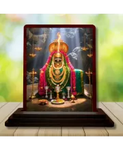 Car Desk/Table Top Arulmigu Annamalaiyar(Lord Shivaa) Wooden Photo Stand  3x4 Inches, Compact & Stylish Spiritual Display For Car, Home & Office (Pack Of 1) (F14315)
