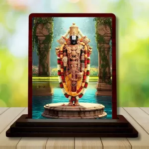 Car Desk/Table Top Lord Balaji Wooden Photo Stand 3x4 Inches, Compact & Stylish Spiritual Display For Car, Home & Office (Pack Of 1) (F14379) Car Desk/Table Top Lord Balaji Wooden Photo Stand 3x4 Inches, Compact & Stylish Spiritual Display For Car, Home & Office (Pack Of 1) (F14379)