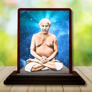 Car Desk/Table Top Lahiri Mahasaya Wooden Photo Stand 3x4 Inches, Compact & Stylish Spiritual Display For Car, Home & Office (Pack Of 1) (F14433) Car Desk/Table Top Lahiri Mahasaya Wooden Photo Stand 3x4 Inches, Compact & Stylish Spiritual Display For Car, Home & Office (Pack Of 1) (F14433)