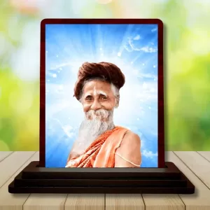 Car Desk/Table Top Sri Sri SitaRamdas OmkarNath Wooden Photo Stand 3x4 Inches, Compact & Stylish Spiritual Display For Car, Home & Office (Pack Of 1) (F14437) Car Desk/Table Top Sri Sri SitaRamdas OmkarNath Wooden Photo Stand 3x4 Inches, Compact & Stylish Spiritual Display For Car, Home & Office (Pack Of 1) (F14437)