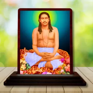 Car Desk/Table Top Swami Nigamananda Paramahansa Wooden Photo Stand 3x4 Inches, Compact & Stylish Spiritual Display For Car, Home & Office (Pack Of 1) (F14455) Car Desk/Table Top Swami Nigamananda Paramahansa Wooden Photo Stand 3x4 Inches, Compact & Stylish Spiritual Display For Car, Home & Office (Pack Of 1) (F14455)
