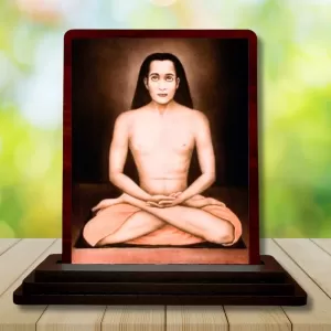 Car Desk/Table Top Mahavatar Babaji Wooden Photo Stand 3x4 Inches, Compact & Stylish Spiritual Display For Car, Home & Office (Pack Of 1) (F14463) Car Desk/Table Top Mahavatar Babaji Wooden Photo Stand 3x4 Inches, Compact & Stylish Spiritual Display For Car, Home & Office (Pack Of 1) (F14463)