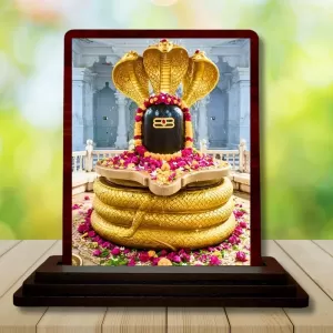 Car Desk/Table Top Jyothirlingam Wooden Photo Stand 3x4 Inches, Compact & Stylish Spiritual Display For Car, Home & Office (Pack Of 1) (F14472) Car Desk/Table Top Jyothirlingam Wooden Photo Stand 3x4 Inches, Compact & Stylish Spiritual Display For Car, Home & Office (Pack Of 1) (F14472)