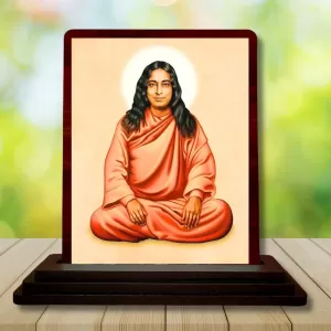 Car Desk/Table Top Paramahamsa Yogananda Wooden Photo Stand 3x4 Inches, Compact & Stylish Spiritual Display For Car, Home & Office (Pack Of 1) (F14477) Car Desk/Table Top Paramahamsa Yogananda Wooden Photo Stand 3x4 Inches, Compact & Stylish Spiritual Display For Car, Home & Office (Pack Of 1) (F14477)