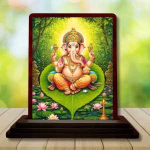 Car Desk/Table Top Lord Ganesha Wooden Photo Stand 3x4 Inches, Compact & Stylish Spiritual Display For Car, Home & Office (Pack Of 1) (F14526) Car Desk/Table Top Lord Ganesha Wooden Photo Stand 3x4 Inches, Compact & Stylish Spiritual Display For Car, Home & Office (Pack Of 1) (F14526)