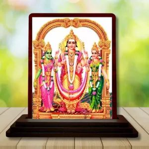Car Desk/Table Top Lord Murugan Wooden Photo Stand 3x4 Inches, Compact & Stylish Spiritual Display For Car, Home & Office (Pack Of 1) (F14541) Car Desk/Table Top Lord Murugan Wooden Photo Stand 3x4 Inches, Compact & Stylish Spiritual Display For Car, Home & Office (Pack Of 1) (F14541)