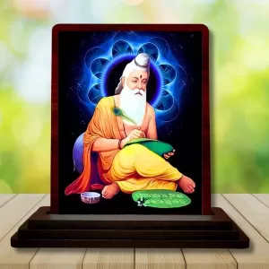 Car Desk/Table Top Vyasa Maharshi Wooden Photo Stand 3x4 Inches, Compact & Stylish Spiritual Display For Car, Home & Office (Pack Of 1) (F14551) Car Desk/Table Top Vyasa Maharshi Wooden Photo Stand 3x4 Inches, Compact & Stylish Spiritual Display For Car, Home & Office (Pack Of 1) (F14551)