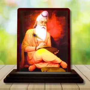 Car Desk/Table Top Vyasa Maharshi Wooden Photo Stand 3x4 Inches, Compact & Stylish Spiritual Display For Car, Home & Office (Pack Of 1) (F14552) Car Desk/Table Top Vyasa Maharshi Wooden Photo Stand 3x4 Inches, Compact & Stylish Spiritual Display For Car, Home & Office (Pack Of 1) (F14552)