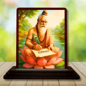 Car Desk/Table Top Veda Vyasa Wooden Photo Stand 3x4 Inches, Compact & Stylish Spiritual Display For Car, Home & Office (Pack Of 1) (F14553) Car Desk/Table Top Veda Vyasa Wooden Photo Stand 3x4 Inches, Compact & Stylish Spiritual Display For Car, Home & Office (Pack Of 1) (F14553)