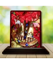 Car Desk/Table Top Maa Tara Wooden Photo Stand  3x4 Inches, Compact & Stylish Spiritual Display For Car, Home & Office (Pack Of 1) (F14580)
