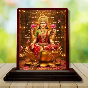 Car Desk/Table Top Goddess Lakshmi Wooden Photo Stand 3x4 Inches, Compact & Stylish Spiritual Display For Car, Home & Office (Pack Of 1) (F14607) Car Desk/Table Top Goddess Lakshmi Wooden Photo Stand 3x4 Inches, Compact & Stylish Spiritual Display For Car, Home & Office (Pack Of 1) (F14607)