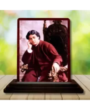 Car Desk/Table Top Swami Vivekananda Wooden Photo Stand  3x4 Inches, Compact & Stylish Spiritual Display For Car, Home & Office (Pack Of 1) (F14629)
