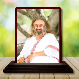 Car Desk/Table Top Shri Shri Ravi Shankar Ji Wooden Photo Stand 3x4 Inches, Compact & Stylish Spiritual Display For Car, Home & Office (Pack Of 1) (F14650) Car Desk/Table Top Shri Shri Ravi Shankar Ji Wooden Photo Stand 3x4 Inches, Compact & Stylish Spiritual Display For Car, Home & Office (Pack Of 1) (F14650)