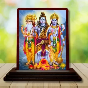 Car Desk/Table Top Lord Shankar Wooden Photo Stand 3x4 Inches, Compact & Stylish Spiritual Display For Car, Home & Office (Pack Of 1) (F15062) Car Desk/Table Top Lord Shankar Wooden Photo Stand 3x4 Inches, Compact & Stylish Spiritual Display For Car, Home & Office (Pack Of 1) (F15062)