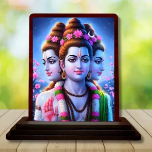 Car Desk/Table Top Lord Datta Wooden Photo Stand 3x4 Inches, Compact & Stylish Spiritual Display For Car, Home & Office (Pack Of 1) (F15082) Car Desk/Table Top Lord Datta Wooden Photo Stand 3x4 Inches, Compact & Stylish Spiritual Display For Car, Home & Office (Pack Of 1) (F15082)