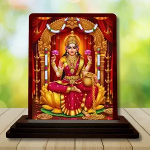 Car Desk/Table Top Maa Laxmi Wooden Photo Stand 3x4 Inches, Compact & Stylish Spiritual Display For Car, Home & Office (Pack Of 1) (F15084) Car Desk/Table Top Maa Laxmi Wooden Photo Stand 3x4 Inches, Compact & Stylish Spiritual Display For Car, Home & Office (Pack Of 1) (F15084)