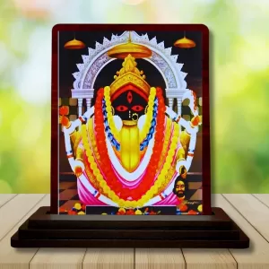 Car Desk/Table Top Maa Kali Wooden Photo Stand 3x4 Inches, Compact & Stylish Spiritual Display For Car, Home & Office (Pack Of 1) (F15096) Car Desk/Table Top Maa Kali Wooden Photo Stand 3x4 Inches, Compact & Stylish Spiritual Display For Car, Home & Office (Pack Of 1) (F15096)
