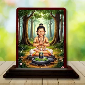 Car Desk/Table Top Lord Shiva Wooden Photo Stand 3x4 Inches, Compact & Stylish Spiritual Display For Car, Home & Office (Pack Of 1) (F15113) Car Desk/Table Top Lord Shiva Wooden Photo Stand 3x4 Inches, Compact & Stylish Spiritual Display For Car, Home & Office (Pack Of 1) (F15113)