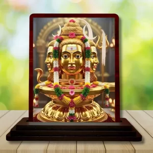 Car Desk/Table Top Lord Shiva Wooden Photo Stand 3x4 Inches, Compact & Stylish Spiritual Display For Car, Home & Office (Pack Of 1) (F15158) Car Desk/Table Top Lord Shiva Wooden Photo Stand 3x4 Inches, Compact & Stylish Spiritual Display For Car, Home & Office (Pack Of 1) (F15158)