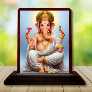 Car Desk/Table Top Lord Ganesha Wooden Photo Stand 3x4 Inches, Compact & Stylish Spiritual Display For Car, Home & Office (Pack Of 1) (F15162) Car Desk/Table Top Lord Ganesha Wooden Photo Stand 3x4 Inches, Compact & Stylish Spiritual Display For Car, Home & Office (Pack Of 1) (F15162)