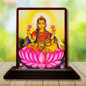 Car Desk/Table Top Maa Laxmi Wooden Photo Stand 3x4 Inches, Compact & Stylish Spiritual Display For Car, Home & Office (Pack Of 1) (F15174) Car Desk/Table Top Maa Laxmi Wooden Photo Stand 3x4 Inches, Compact & Stylish Spiritual Display For Car, Home & Office (Pack Of 1) (F15174)