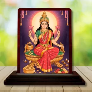 Car Desk/Table Top Maa Laxmi Wooden Photo Stand 3x4 Inches, Compact & Stylish Spiritual Display For Car, Home & Office (Pack Of 1) (F15175) Car Desk/Table Top Maa Laxmi Wooden Photo Stand 3x4 Inches, Compact & Stylish Spiritual Display For Car, Home & Office (Pack Of 1) (F15175)