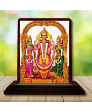Car Desk/Table Top Lord Murgun Wooden Photo Stand  3x4 Inches, Compact & Stylish Spiritual Display For Car, Home & Office (Pack Of 1) (F15177)
