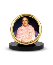 Car Desk/Table Top Damodar Prabhu Ji Metal Golden Photo Stand  2x2 Inches, Compact & Stylish Spiritual Display For Car, Home & Office (Pack Of 1) (F18449)