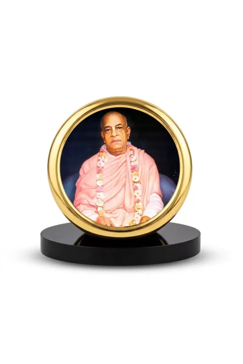 Car Desk/Table Top Damodar Prabhu Ji Metal Golden Photo Stand  2x2 Inches, Compact & Stylish Spiritual Display For Car, Home & Office (Pack Of 1) (F18449)
