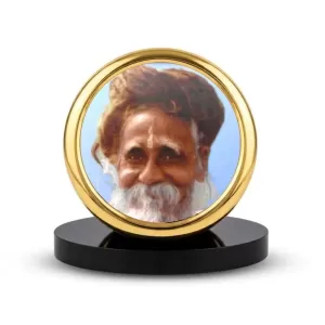 Car Desk/Table Top Sri Sri Sitaramdas Omkarnath Metal Golden Photo Stand 2x2 Inches, Compact & Stylish Spiritual Display For Car, Home & Office (Pack Of 1) (F18461) Car Desk/Table Top Sri Sri Sitaramdas Omkarnath Metal Golden Photo Stand 2x2 Inches, Compact & Stylish Spiritual Display For Car, Home & Office (Pack Of 1) (F18461)