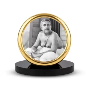 Car Desk/Table Top Sri Sri Thakur Anukul Chandra Metal Golden Photo Stand 2x2 Inches, Compact & Stylish Spiritual Display For Car, Home & Office (Pack Of 1) (F18477) Car Desk/Table Top Sri Sri Thakur Anukul Chandra Metal Golden Photo Stand 2x2 Inches, Compact & Stylish Spiritual Display For Car, Home & Office (Pack Of 1) (F18477)
