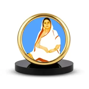 Car Desk/Table Top SHRI SHRI ANUKUL CHANDRA BORAMAA Metal Golden Photo Stand 2x2 Inches, Compact & Stylish Spiritual Display For Car, Home & Office (Pack Of 1) (F18535) Car Desk/Table Top SHRI SHRI ANUKUL CHANDRA BORAMAA Metal Golden Photo Stand 2x2 Inches, Compact & Stylish Spiritual Display For Car, Home & Office (Pack Of 1) (F18535)