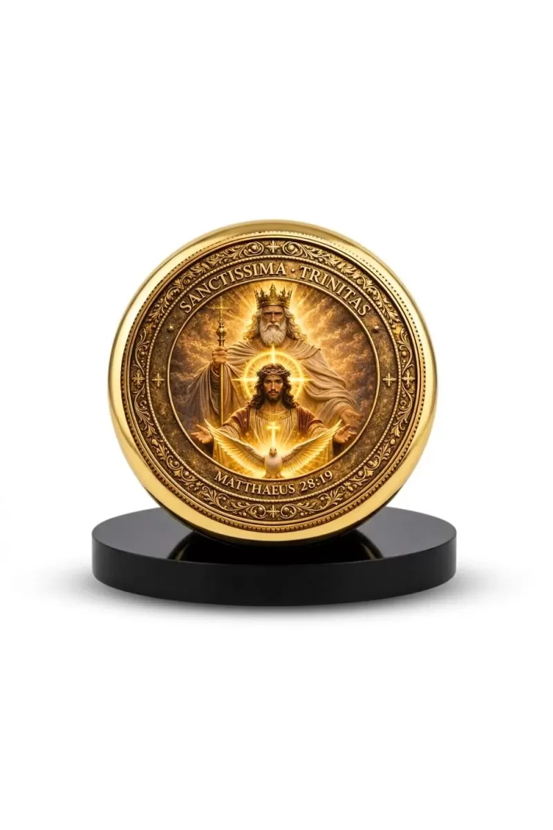 Car Desk/Table Top Lord Jesus Metal Golden Photo Stand  2x2 Inches, Compact & Stylish Spiritual Display For Car, Home & Office (Pack Of 1) (F18516)